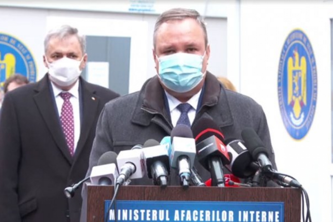 Premierul Nicolae Ciucă: Avem tot ce ne trebuie pentru a demara pe 27 decembrie campania de vaccinare anti-COVID